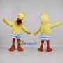 Custom Yellow and Blue Duckling Mascot Costume Adult Full Body Suit for Spring Events