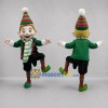 Custom Green and Red Christmas Elf Mascot Costume Adult Full Body Suit for Christmas Events Custom Green and Red Christmas Elf Mascot Costume Adult Full Body Suit for Christmas Events