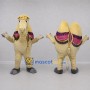Custom Tan and Purple Camel Mascot Costume Adult Full Body Suit for Desert Events