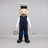 Custom Navy Blue and White Sailor Mascot Costume Adult Full Body Suit for Marine Events Custom Navy Blue and White Sailor Mascot Costume Adult Full Body Suit for Marine Events