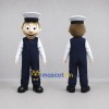 Custom Navy Blue and White Sailor Mascot Costume Adult Full Body Suit for Marine Events Custom Navy Blue and White Sailor Mascot Costume Adult Full Body Suit for Marine Events