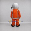 Custom Orange and Silver Astronaut Mascot Costume Adult Full Body Suit for Space Events Custom Orange and Silver Astronaut Mascot Costume Adult Full Body Suit for Space Events