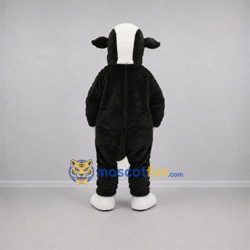 Custom Black and White Cow Mascot Costume Adult Full Body Suit for Farm Events Custom Black and White Cow Mascot Costume Adult Full Body Suit for Farm Events