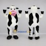 Custom Black and White Cow Mascot Costume Adult Full Body Suit for Farm Events