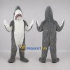 Custom Gray and White Shark Mascot Costume Adult Full Body Suit for Marine Events
