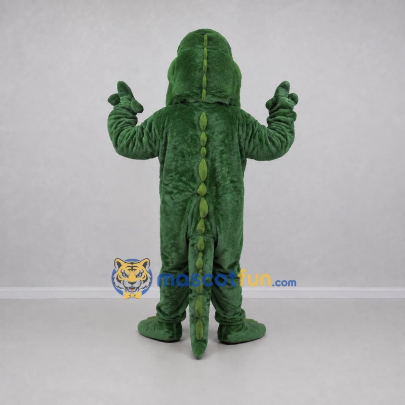 Custom Green and Yellow Crocodile Mascot Costume Adult Full Body Suit for Reptile Events Custom Green and Yellow Crocodile Mascot Costume Adult Full Body Suit for Reptile Events