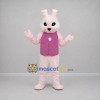 Custom Pink and Purple Easter Bunny Mascot Costume Adult Full Body Suit for Easter Events Custom Pink and Purple Easter Bunny Mascot Costume Adult Full Body Suit for Easter Events