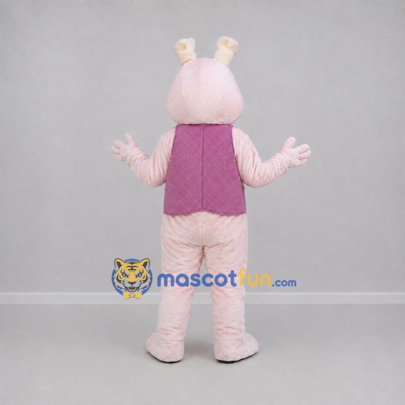 Custom Pink and Purple Easter Bunny Mascot Costume Adult Full Body Suit for Easter Events Custom Pink and Purple Easter Bunny Mascot Costume Adult Full Body Suit for Easter Events