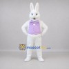 Custom White and Lavender Easter Bunny Mascot Costume Adult Full Body Suit for Easter Events Custom White and Lavender Easter Bunny Mascot Costume Adult Full Body Suit for Easter Events