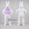 Custom White and Lavender Easter Bunny Mascot Costume Adult Full Body Suit for Easter Events Custom White and Lavender Easter Bunny Mascot Costume Adult Full Body Suit for Easter Events