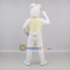 Custom White and Yellow Easter Bunny Mascot Costume Adult Full Body Suit for Easter Events Custom White and Yellow Easter Bunny Mascot Costume Adult Full Body Suit for Easter Events
