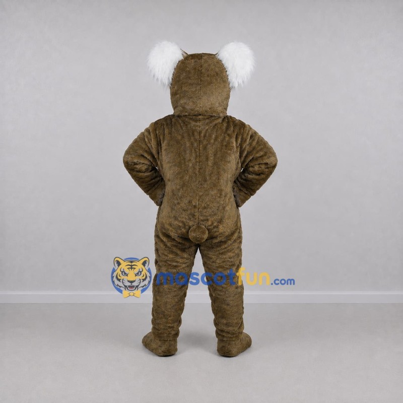 Custom Brown and White Koala Mascot Costume Adult Full Body Suit for Wildlife Events Custom Brown and White Koala Mascot Costume Adult Full Body Suit for Wildlife Events