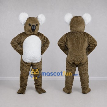 Custom Brown and White Koala Mascot Costume Adult Full Body Suit for Wildlife Events