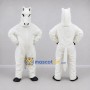 Custom White Horse Mascot Costume Adult Full Body Suit for Equestrian Events