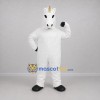 Custom White and Gold Unicorn Mascot Costume Adult Full Body Suit for Fantasy Events Custom White and Gold Unicorn Mascot Costume Adult Full Body Suit for Fantasy Events