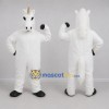 Custom White and Gold Unicorn Mascot Costume Adult Full Body Suit for Fantasy Events