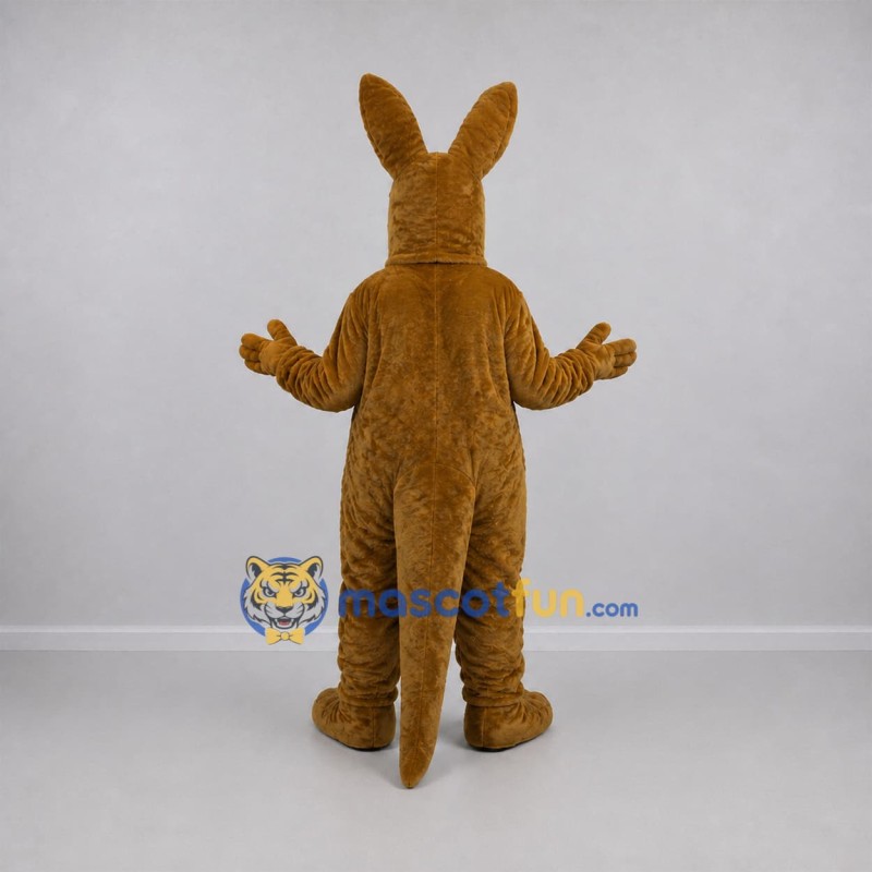 Custom Brown and White Kangaroo Mascot Costume Adult Full Body Suit for Wildlife Events Custom Brown and White Kangaroo Mascot Costume Adult Full Body Suit for Wildlife Events