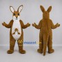 Custom Brown and White Kangaroo Mascot Costume Adult Full Body Suit for Wildlife Events