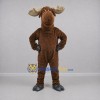 Custom Brown and Tan Moose Mascot Costume Adult Full Body Suit for Wildlife Events Custom Brown and Tan Moose Mascot Costume Adult Full Body Suit for Wildlife Events