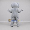 Custom Gray Elephant Mascot Costume Adult Full Body Suit for Wildlife Events Custom Gray Elephant Mascot Costume Adult Full Body Suit for Wildlife Events