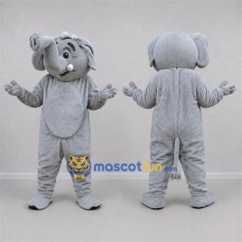Custom Gray Elephant Mascot Costume Adult Full Body Suit for Wildlife Events