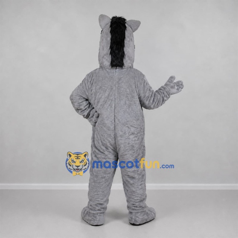 Custom Gray Horse Mascot Costume Adult Full Body Suit for Equestrian Events Custom Gray Horse Mascot Costume Adult Full Body Suit for Equestrian Events
