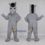 Custom Gray Horse Mascot Costume Adult Full Body Suit for Equestrian Events