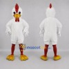 Custom White and Red Rooster Mascot Costume Adult Full Body Suit for Farm Events Custom White and Red Rooster Mascot Costume Adult Full Body Suit for Farm Events