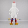 Custom White and Red Rooster Mascot Costume Adult Full Body Suit for Farm Events Custom White and Red Rooster Mascot Costume Adult Full Body Suit for Farm Events