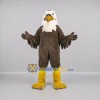 Custom Brown and White Bald Eagle Mascot Costume Adult Full Body Suit for School Events Custom Brown and White Bald Eagle Mascot Costume Adult Full Body Suit for School Events