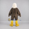 Custom Brown and White Bald Eagle Mascot Costume Adult Full Body Suit for School Events Custom Brown and White Bald Eagle Mascot Costume Adult Full Body Suit for School Events