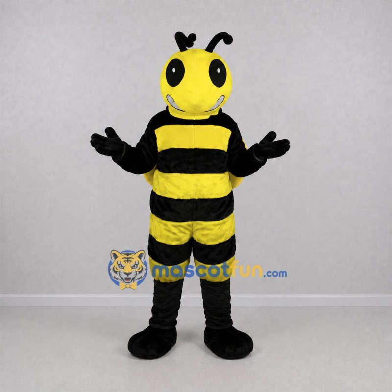 Custom Yellow and Black Bee Mascot Costume Adult Full Body Suit for Garden Events Custom Yellow and Black Bee Mascot Costume Adult Full Body Suit for Garden Events