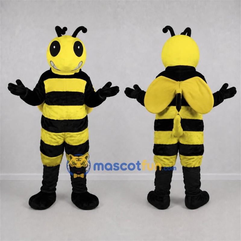 Custom Yellow and Black Bee Mascot Costume Adult Full Body Suit for Garden Events Custom Yellow and Black Bee Mascot Costume Adult Full Body Suit for Garden Events