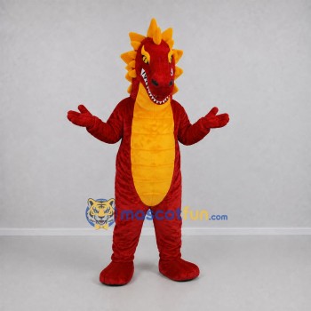 Custom Red and Yellow Dragon Mascot Costume Adult Full Body Suit for Fantasy Events Custom Red and Yellow Dragon Mascot Costume Adult Full Body Suit for Fantasy Events