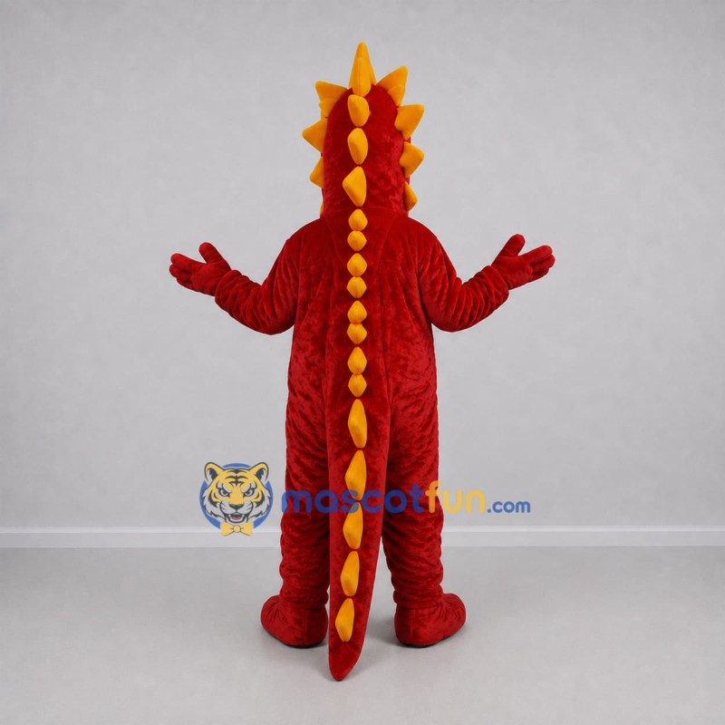 Custom Red and Yellow Dragon Mascot Costume Adult Full Body Suit for Fantasy Events Custom Red and Yellow Dragon Mascot Costume Adult Full Body Suit for Fantasy Events