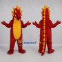 Custom Red and Yellow Dragon Mascot Costume Adult Full Body Suit for Fantasy Events