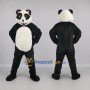 Custom Black and White Panda Mascot Costume Adult Full Body Suit for Wildlife Events