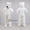 Custom White Polar Bear Mascot Costume Adult Full Body Suit for Winter Events Custom White Polar Bear Mascot Costume Adult Full Body Suit for Winter Events