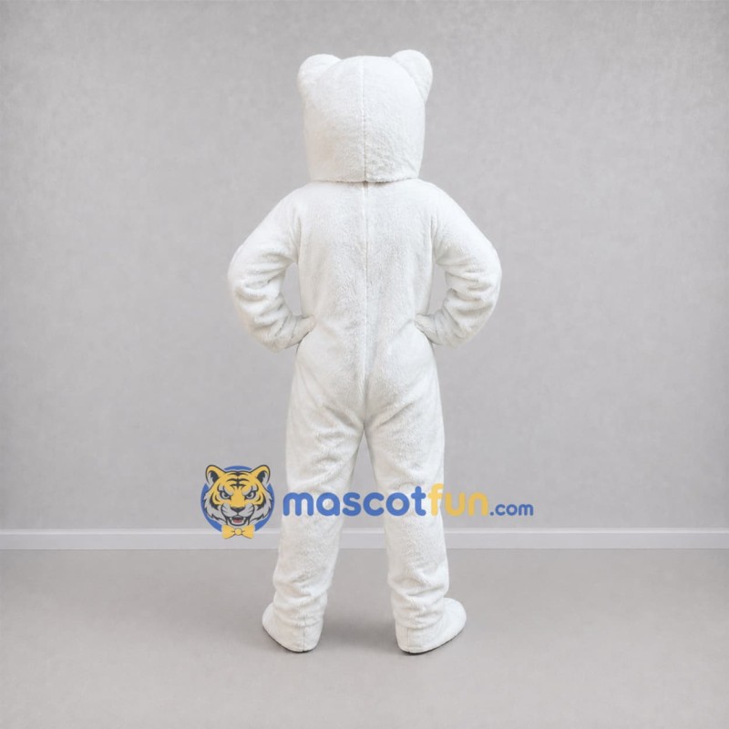 Custom White Polar Bear Mascot Costume Adult Full Body Suit for Winter Events Custom White Polar Bear Mascot Costume Adult Full Body Suit for Winter Events