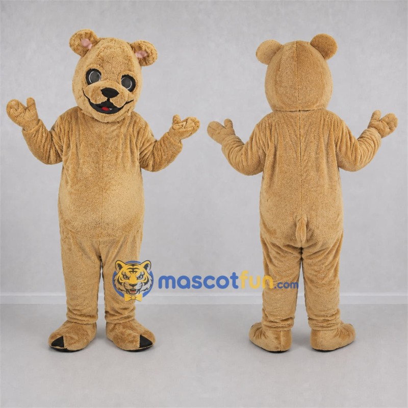 Custom Tan Teddy Bear Mascot Costume Adult Full Body Suit for Birthday Parties Custom Tan Teddy Bear Mascot Costume Adult Full Body Suit for Birthday Parties