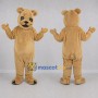 Custom Tan Teddy Bear Mascot Costume Adult Full Body Suit for Birthday Parties
