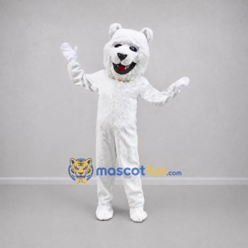 Custom White Polar Bear Mascot Costume Adult Full Body Suit for Winter Events Custom White Polar Bear Mascot Costume Adult Full Body Suit for Winter Events