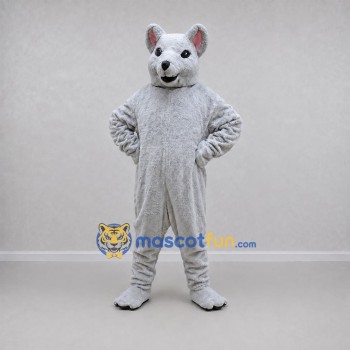Custom Gray Mouse Mascot Costume Adult Full Body Suit for School Events Custom Gray Mouse Mascot Costume Adult Full Body Suit for School Events