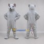 Custom Gray Mouse Mascot Costume Adult Full Body Suit for School Events