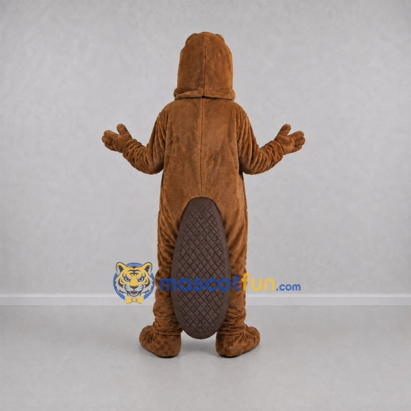 Custom Brown Beaver Mascot Costume Adult Full Body Suit for Wildlife Events Custom Brown Beaver Mascot Costume Adult Full Body Suit for Wildlife Events