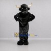 Custom Black Bull Mascot Costume Adult Full Body Suit for Sports Events Custom Black Bull Mascot Costume Adult Full Body Suit for Sports Events