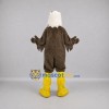 Custom Brown and White Bald Eagle Mascot Costume Adult Full Body Suit for School Events Custom Brown and White Bald Eagle Mascot Costume Adult Full Body Suit for School Events