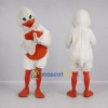 Custom White and Orange Duck Mascot Costume Adult Full Body Suit for Farm Events Custom White and Orange Duck Mascot Costume Adult Full Body Suit for Farm Events