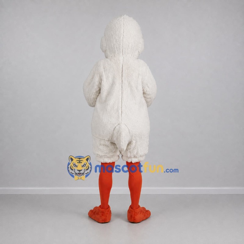 Custom White and Orange Duck Mascot Costume Adult Full Body Suit for Farm Events Custom White and Orange Duck Mascot Costume Adult Full Body Suit for Farm Events