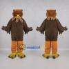 Custom Brown Owl Mascot Costume Adult Full Body Suit for School Events Custom Brown Owl Mascot Costume Adult Full Body Suit for School Events